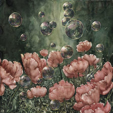 Схема вышивки «Маки и капли»