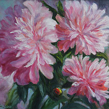 Схема вышивки «Пион»