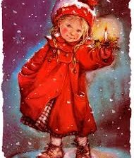 Схема вышивки «Девочка со свечей»