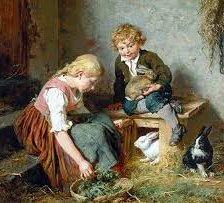 Дети и кролики