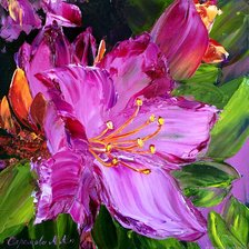 Схема вышивки «Багульник-12»