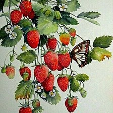 Схема вышивки «Земляника»