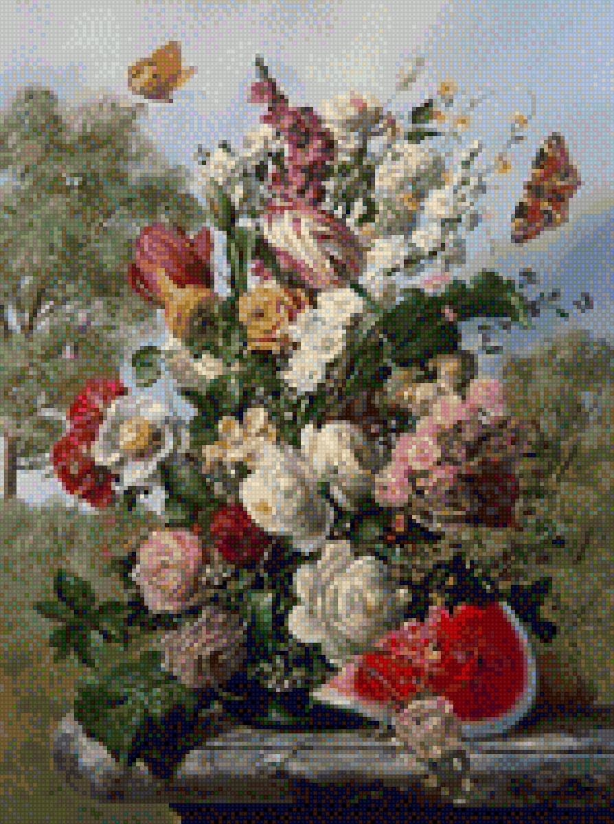 Натюрморт - натюрморт, букет, картина, цветы - предпросмотр