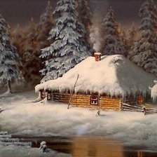 Схема вышивки «пейзаж»