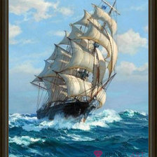 Схема вышивки «Burno more»