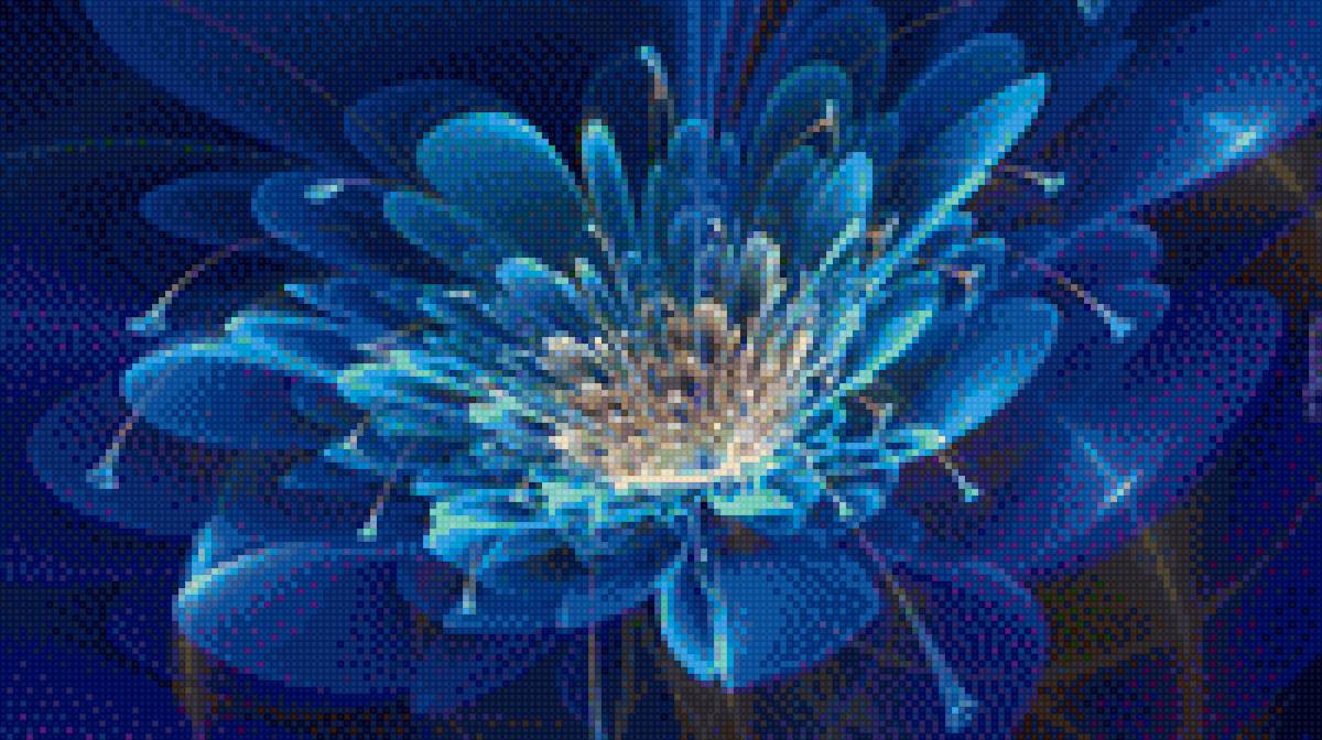 Небесные цветы - графика, небесные, цветы - предпросмотр