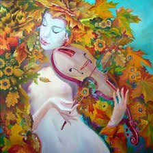 Схема вышивки «Девушка и музыка»