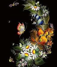 Схема вышивки «Цветочный мотив»