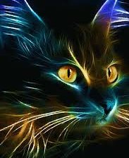 Схема вышивки «Кот образ в графике»