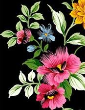 Схема вышивки «Цветочный мотив»