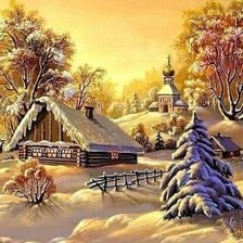 Схема вышивки «пейзаж»