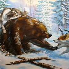 Схема вышивки «Хозяин леса»