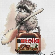 Енот и Nutella