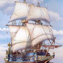 Схема вышивки «паруса»