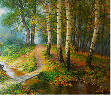 Схема вышивки «Пейзаж»