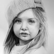 Схема вышивки «Девочка»