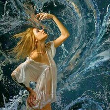 Схема вышивки «Девушка»