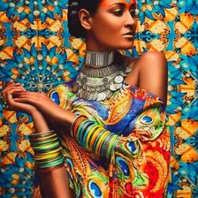 Схема вышивки «Девушка»