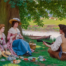 Схема вышивки «A Picnic Party.»