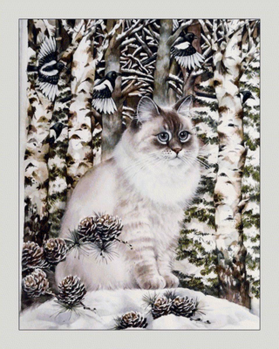 №2056461 - коты, животные, зима - предпросмотр