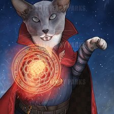 Схема вышивки «Коты-воины»