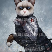 Схема вышивки «Коты-воины»