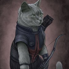 Схема вышивки «Коты-воины»