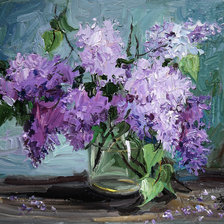 Схема вышивки «сирень»