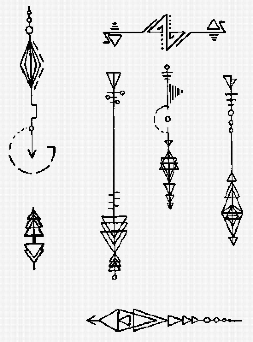 Схемки - монохром - предпросмотр