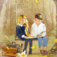 Схема вышивки «Школьная пора»