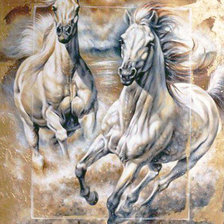 Схема вышивки «На скаку»