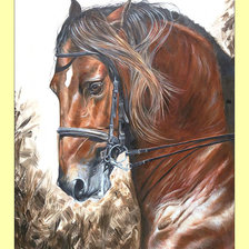 Схема вышивки «Конь - огонь»