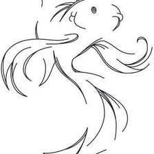 Схема вышивки «Рыбка»