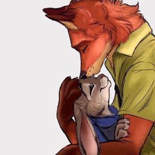 Схема вышивки «Ник и Джуди»