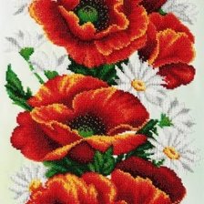 Схема вышивки «маки»