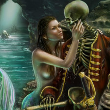 Схема вышивки «русалка»