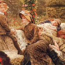 Схема вышивки «Garden Bench.»