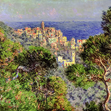 Схема вышивки «View of Bordighiera.»