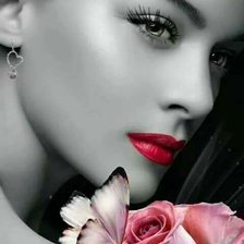 Схема вышивки «девушка»