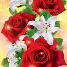 Схема вышивки «Розы и Лилии»