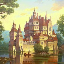 Схема вышивки «замок»