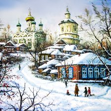 Схема вышивки «зима, солнце»