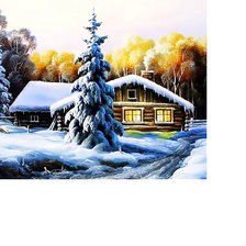 Схема вышивки «зимний вечер»