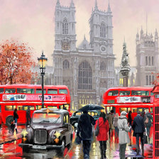 Схема вышивки «городской пейзаж»