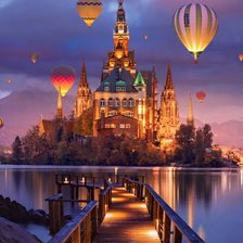 Схема вышивки «Замок»