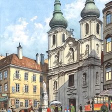 Схема вышивки «Прогулки по Вене»