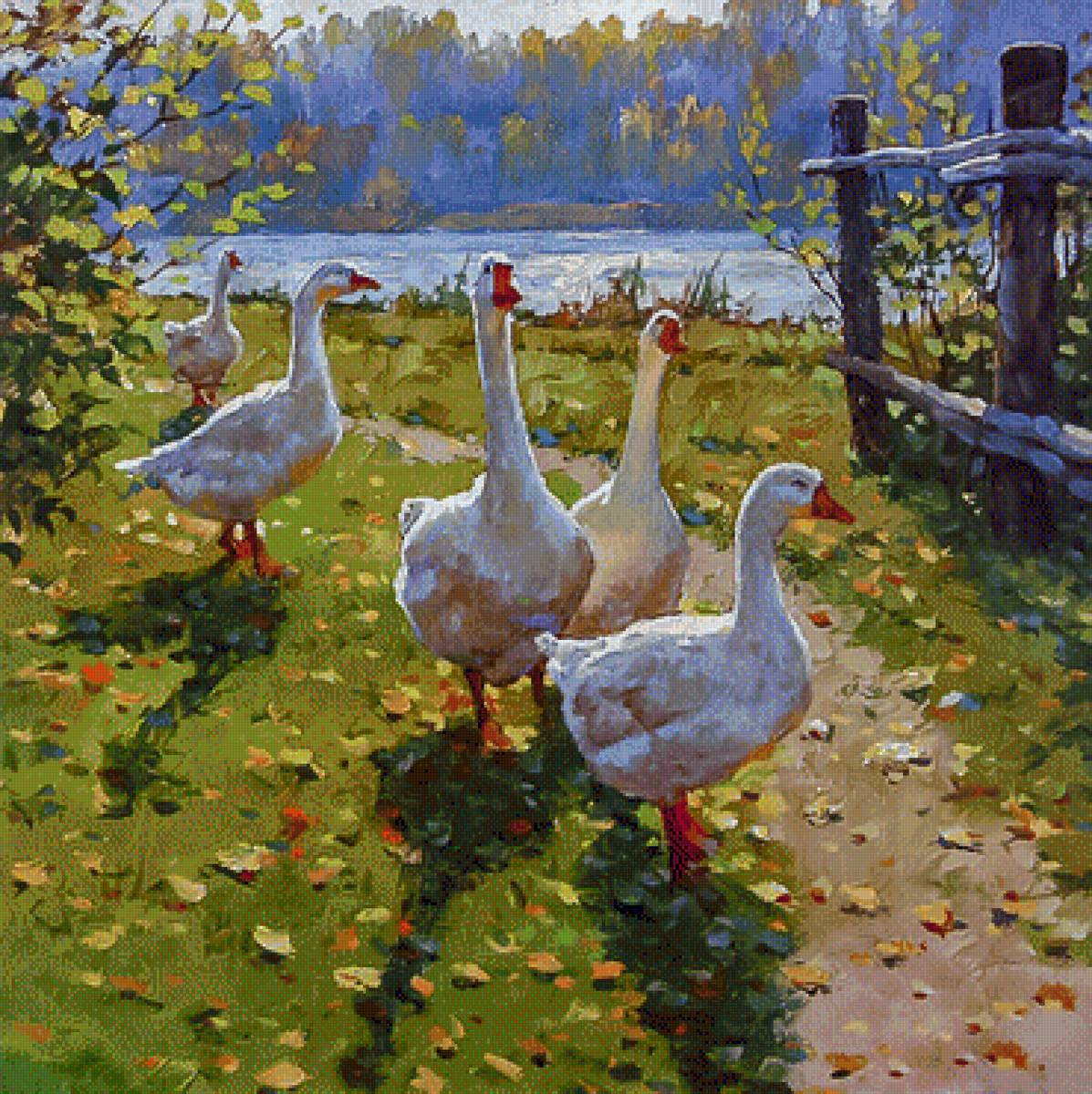 From the River to Home. - dmitry levin painter.scenarys.birds. - предпросмотр