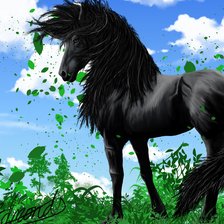 Схема вышивки «Лошад»