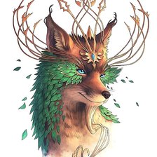 Схема вышивки «лиса»