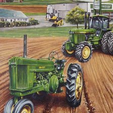 Схема вышивки «Трактор 2»